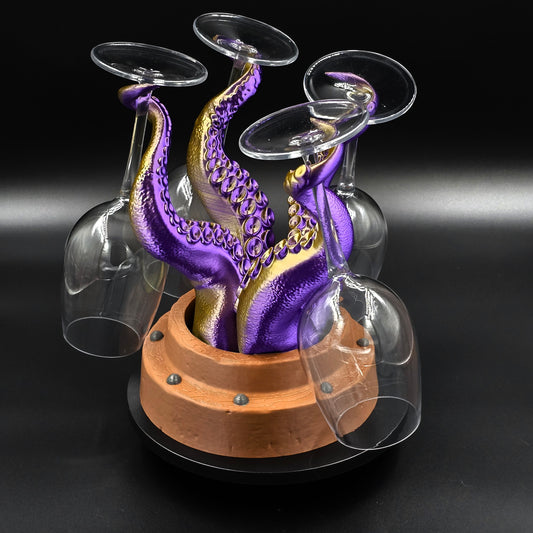 Mythical Octopus Stemware Stand